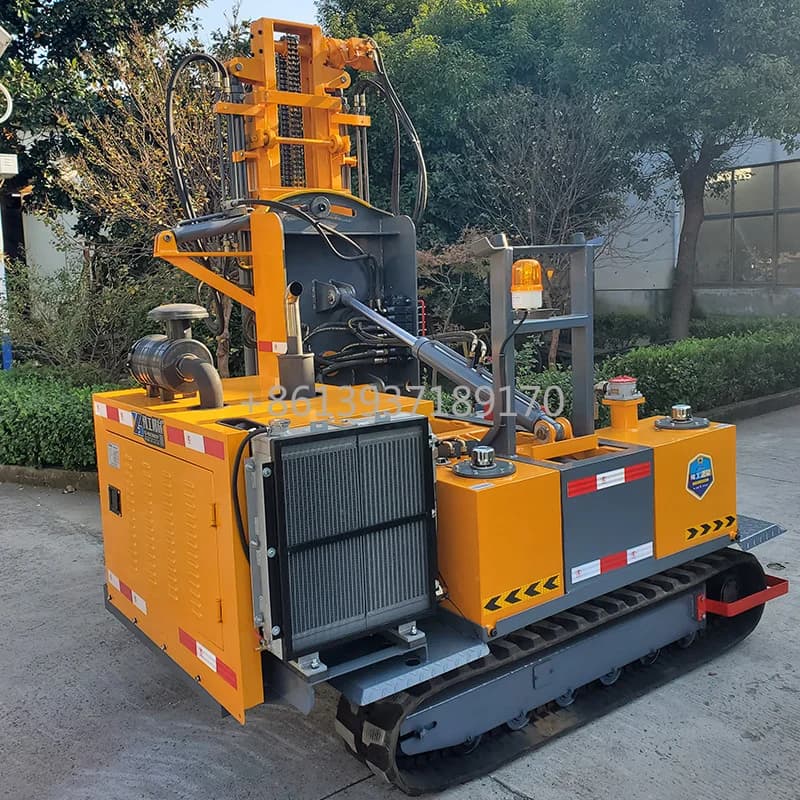 2025 Macchina per la guida di pali Stazione di alimentazione fotovoltaica Foratura a terra Pannello solare Macchina per la rammazione di pali di piante Driver di pali vibranti