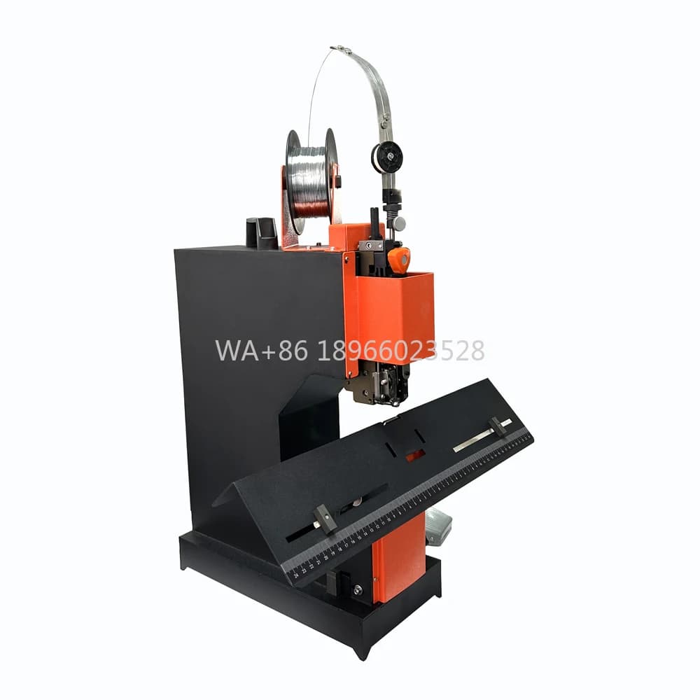 Rilegatrice per cuciture a filo a testa singola QK-W01 Cucitrice per carta con cucitrice a filo da sella da tavolo