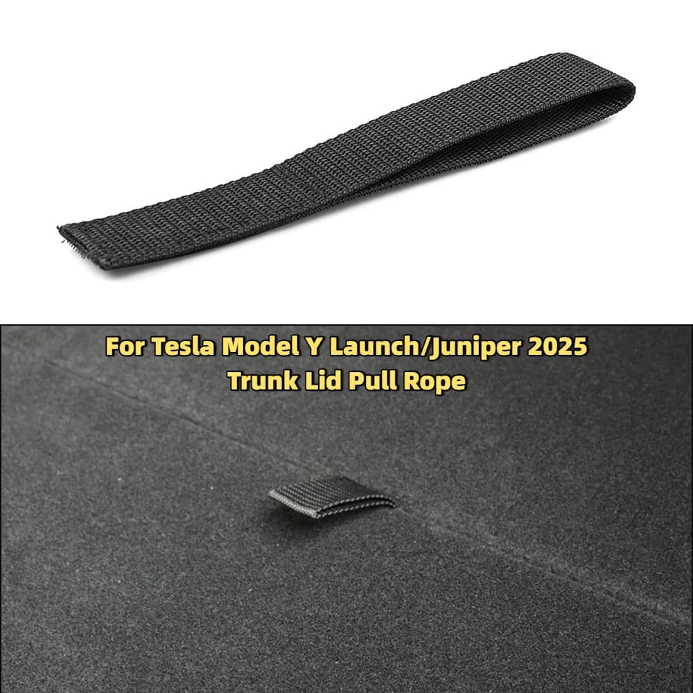 Per Tesla Modello Y Juniper 2021-2025 Baule Posteriore Corda Disegna Stringa Aperta Scatola di Coda Copertura Maniglia Tirare Cinghie Accessori di Modifica