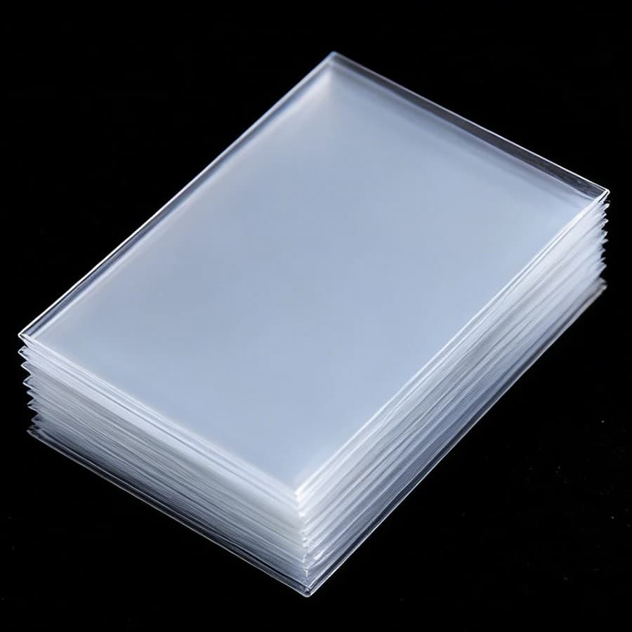 100pcs 8.8/9cm Clear Card Sleeves Transparent Trading Card Protectors Penny Sleeves Standard Card Holders Collectibles Storage