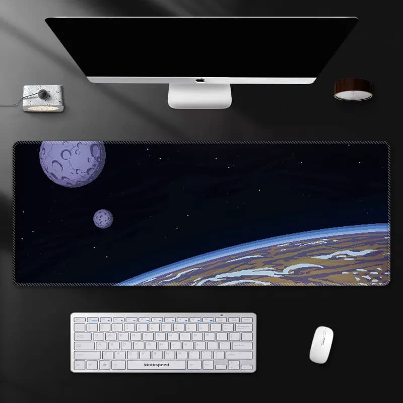 Tappetino per mouse Landscape, tappetino per tastiera di grandi dimensioni, tappetino per notebook da uomo e da donna, tappetino per polso per casa e ufficio, tappetino per computer
