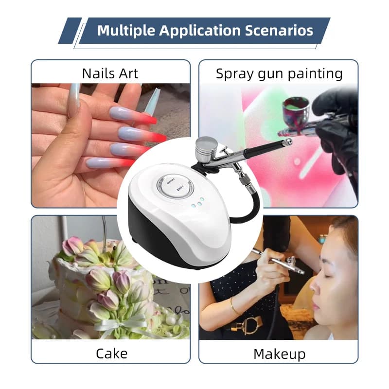 Aerografo per Torte, Spray per Unghie, Arte con Compressore ad Alta Pressione, Spray per la Cura della Pelle, Bellezza e Salute
