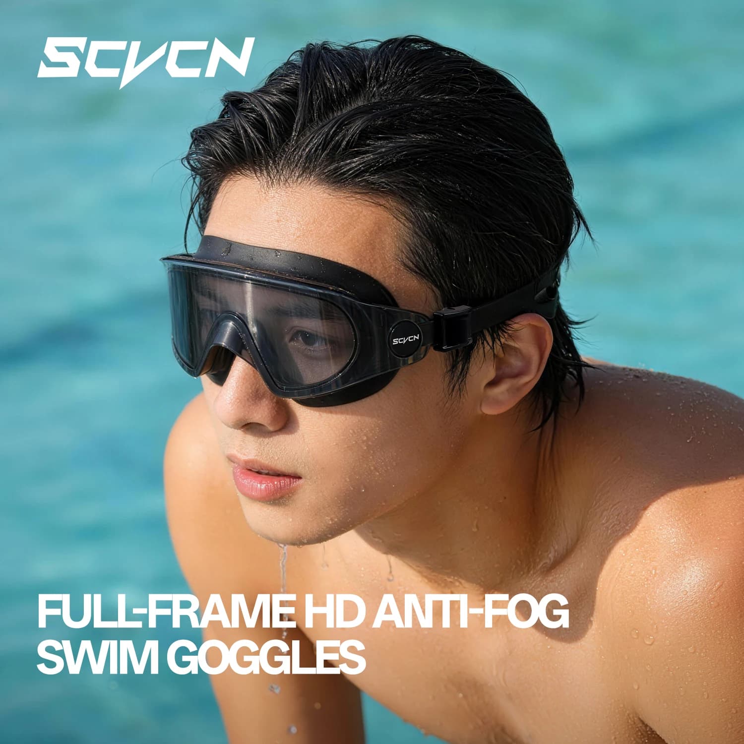 SCVCN No Leak Swim Eyewear for Women Full Frame Professional Female Swimming Goggles Electroplate Glasses Anti Fog Adjustable
