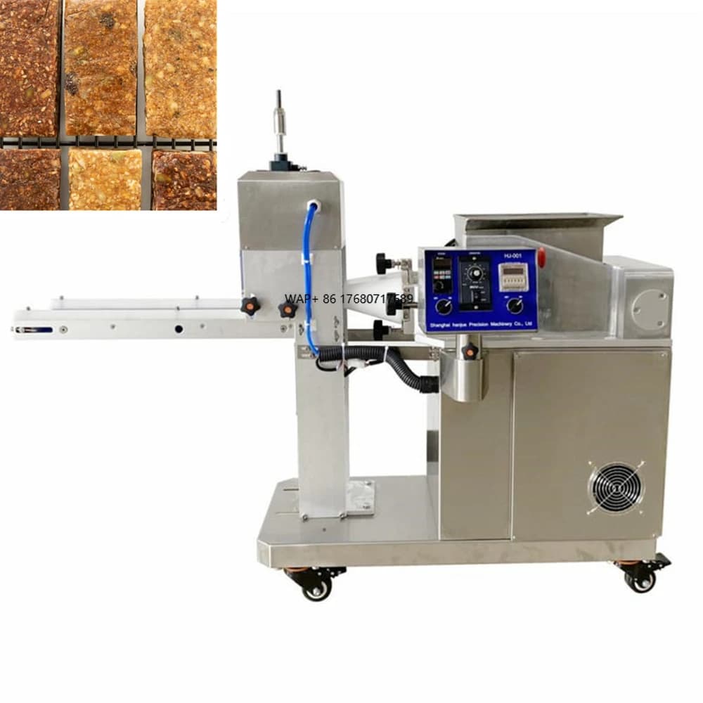 Dutch peanut powder almond butter automatic machine for protein bars electric extruder machine and air compressor snack 100