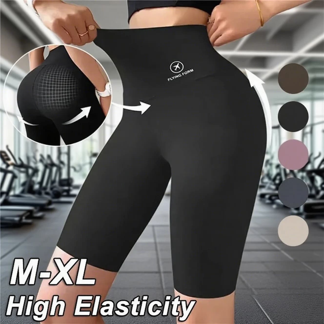 M-XL Women's Sports Shorts Women's Sports Shorts New Cycling Jogging Fitness Waist High Push Up Gym Shorts Leggings Yoga Clothing