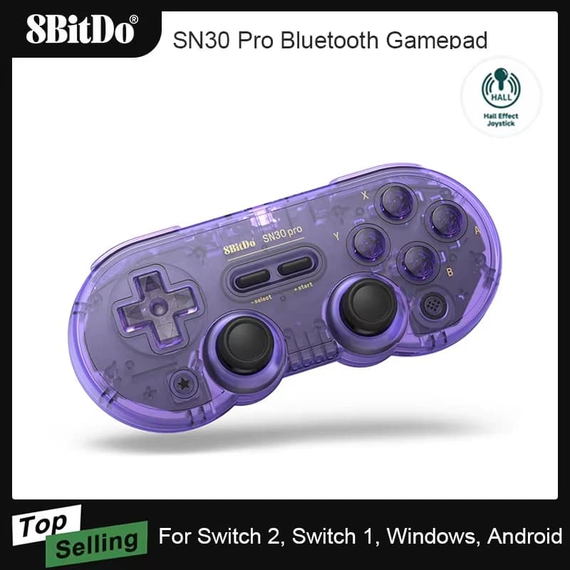 8BitDo SN30 Pro Game Controller for Nintendo Switch 2 Gamepad Bluetooth Wireless for Android MacOS Steam Windows PC Joystick