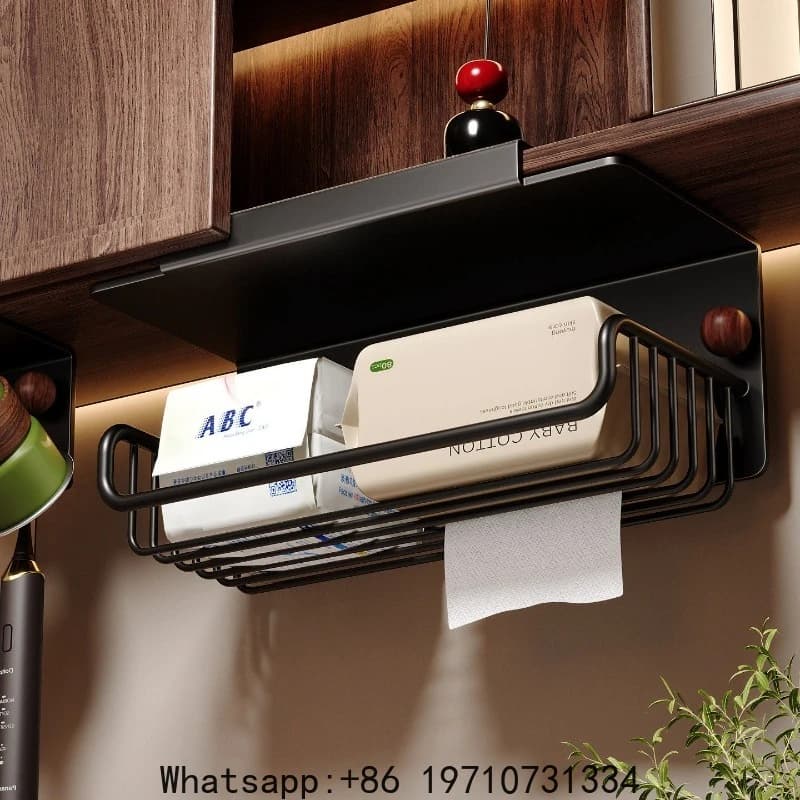 Paper towel box, bathroom holder under the non-punching mirror cabinet, toilet upside down pumping ， face storage box.