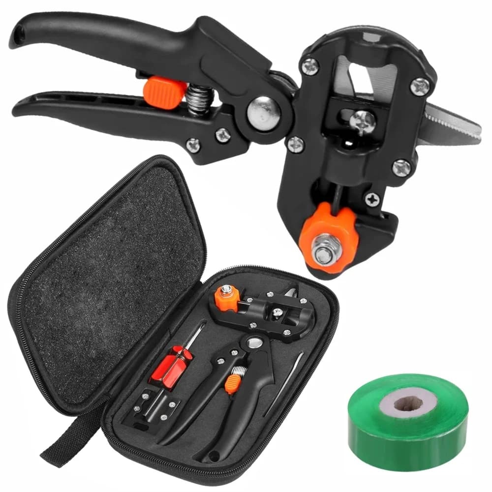 Professional Fittings Kit for Mounting and Powering with 2 Blades - Gardening Tools for Fruit Trees, Scissors and Knives Set