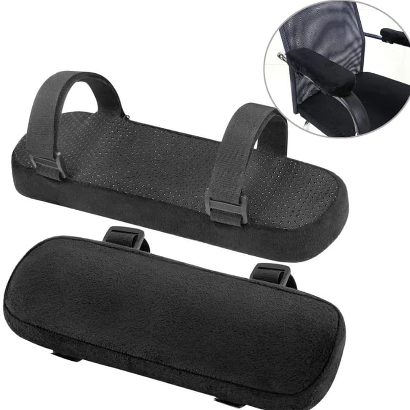 1Pcs Black Memory Foam Armrest Pad for Office Chair Comfortable Elbow Pillow Sofa Cover Core Single Arm Pad for Chair