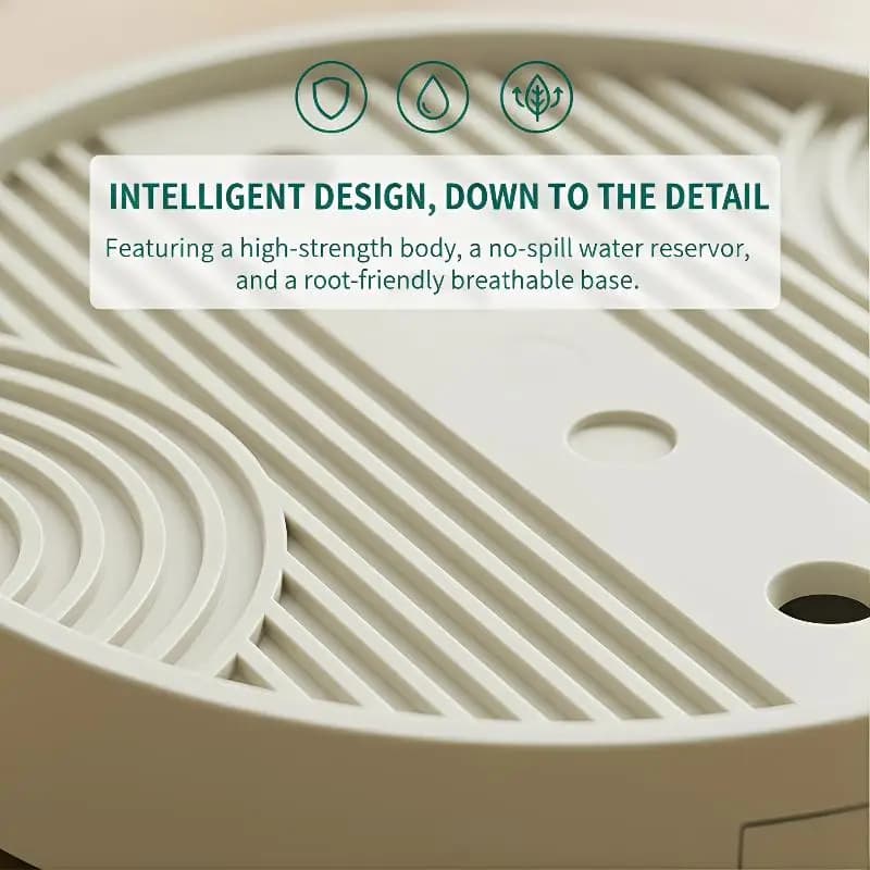 Supporto per Vaso di Fiori Girevole a 360 Gradi con Vassoio Raccogligocce, Grande Carrello Mobile per Piante da Interno ed Esterno, per Patio e Balcone
