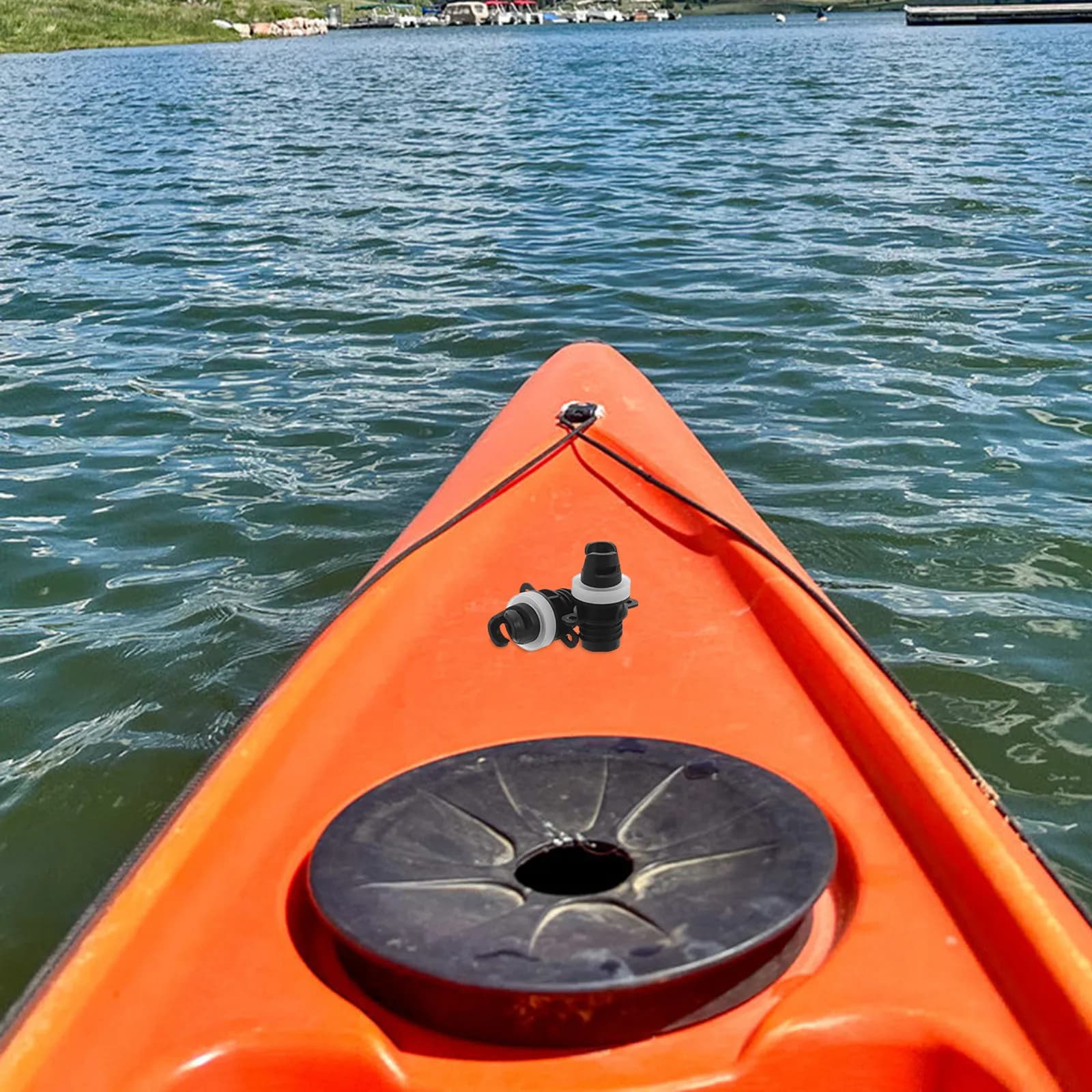 Adattatore per pompa ad aria da 4 pezzi per gonfiabili, connettore di ricambio a tenuta stagna per kayak, paddle board, barche e gommoni