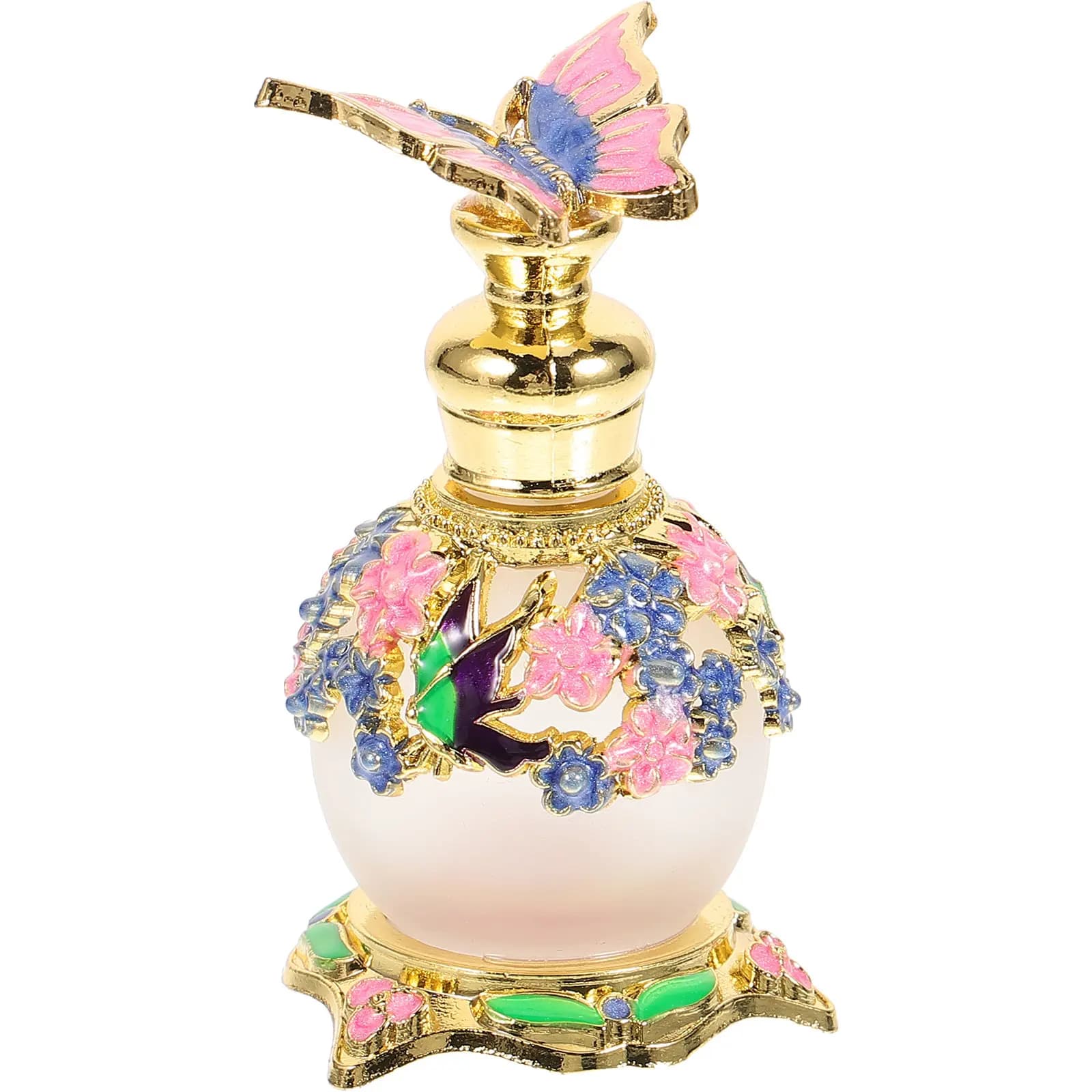 Flaconi Vuoti in Vetro per Profumo, Bottiglie Decorative Mini Ricaricabili per Liquidi e Oli Essenziali