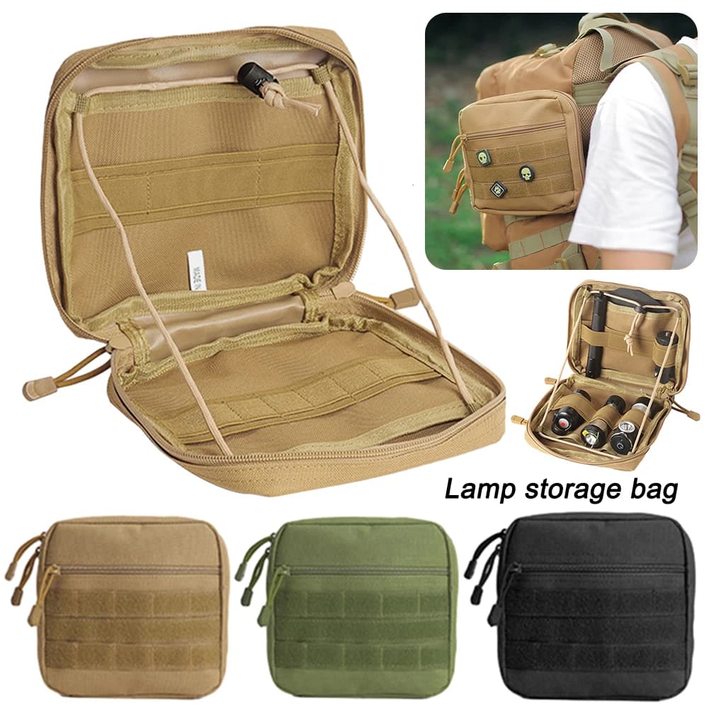 Accessori per lampade da tenda Organizer cintura elastica regolabile Kit di pronto soccorso medico custodia EDC Utility Pouch per Goalzero/M3/ML4/ZN