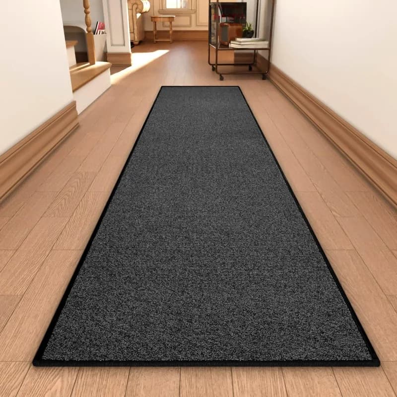 Carpet with non-slip rubber support, washable soft carpet for kitchen, hallway, interior entrance, bedroom, laundry, low
