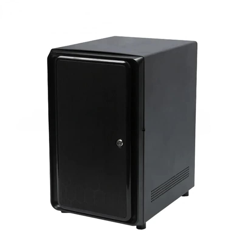 # v Per Hotsawp 8 alloggiamenti MINI-ITX NAS Telaio di archiviazione con porta frontale sicura con serratura NAS08A