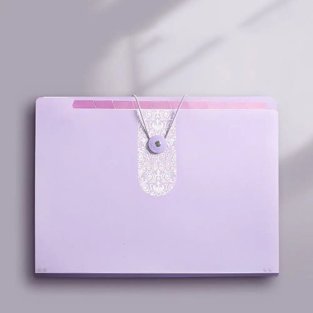 8 Grids Organ File Folder A4 Large Capacity Paper Documents Folder Document Organizer Office School Supplies Expanding File Bag
