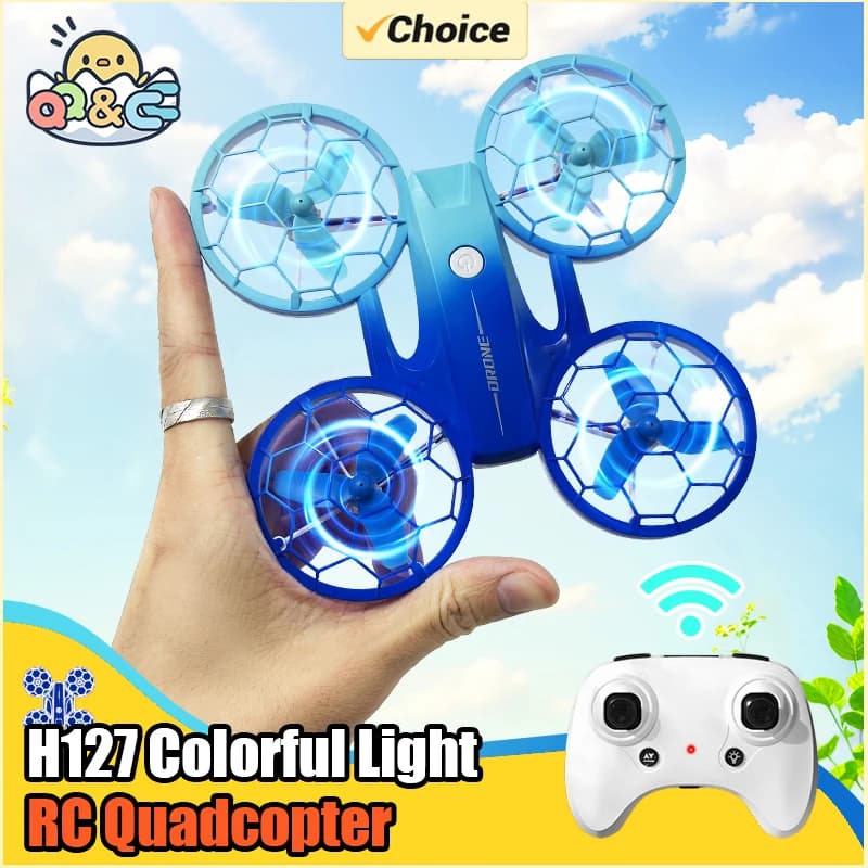 Jjrc H127 Mini Drone Rc Nuovo Ufo Rotary Flying Telecomando Resistente Droni da corsa con colorato Led Drone Luce Giocattoli Regali