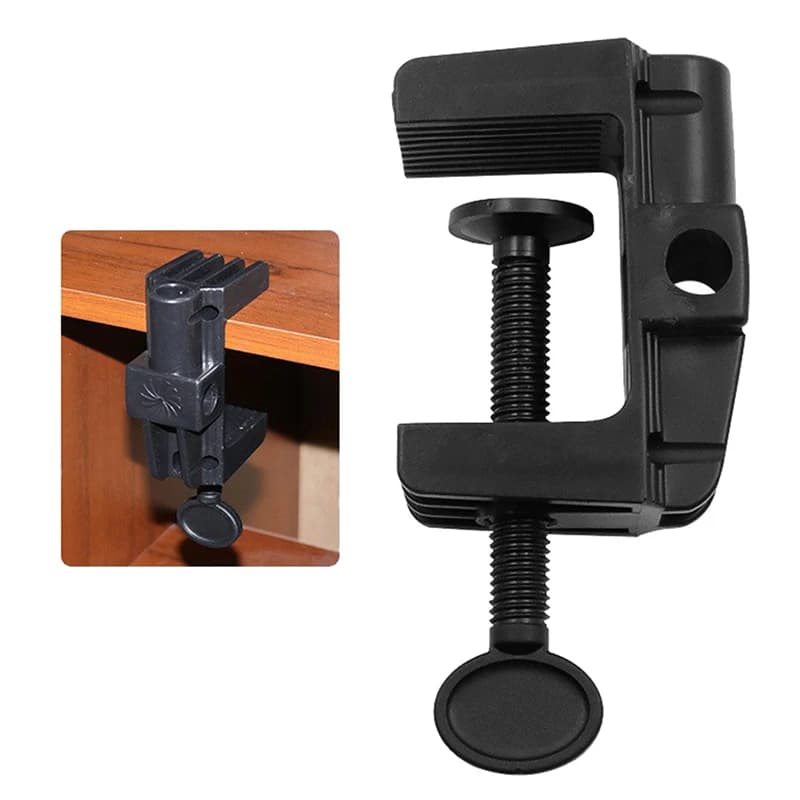 【Y】1Pc Fixing Bracket Table Desk Lamp Bracket Clamp Desktop Clips For Working Long Arm Holder Stand Replacement Part