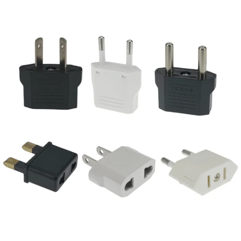 1 Pz Adattatore Spina UE 2 Pin a EU 2 Pin Rotondo Presa di Ingresso AC 110 V-250 V 10A Spina Da Viaggio Convertitore Adattatori di Alimentazione 220 V