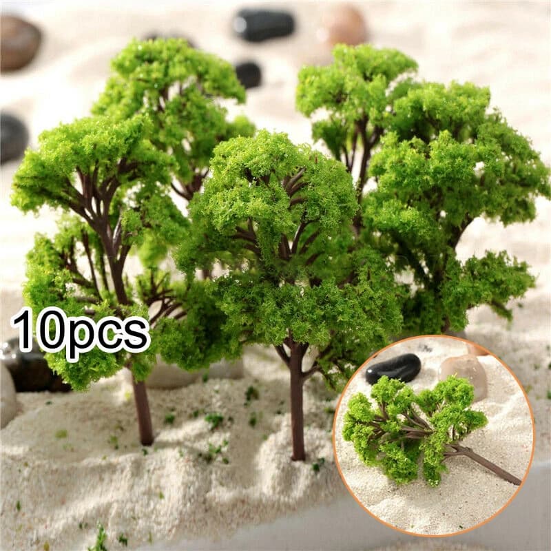 10 Pz 4 CM Piante Artificiali Modello Alberi Ferrovia Diorama Scenario Scala Scena Treno Ferrovia Layout Wargame Party Home Decor
