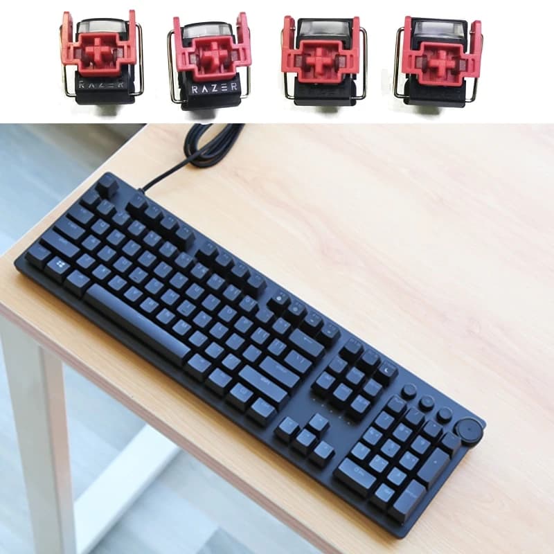 4 pcs V2 Slient Liner Red Switches Optical for Huntsman Gaming Keyboard Mechanics Hot Swap Switch