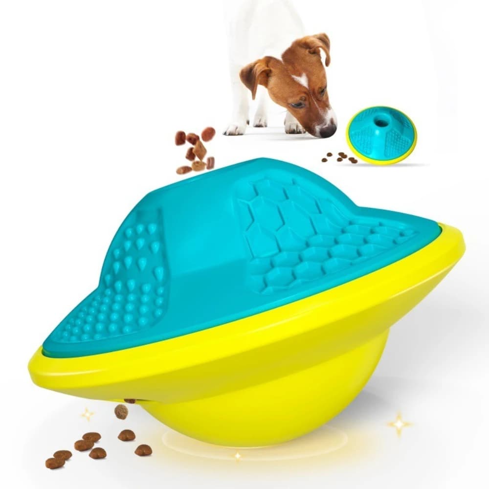 Ciotola per alimenti per animali domestici Alimentatori anti-soffocamento Giocattolo educativo per cani interattivo Dispenser di snack per animali domestici in plastica Alimentatore lento per cani Forniture per l'alimentazione