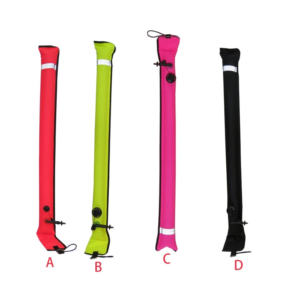 Scuba Diving Surface Marker boa SMB con valvola nastro riflettente galleggiante subacqueo attrezzatura per sport acquatici valvola grande gialla