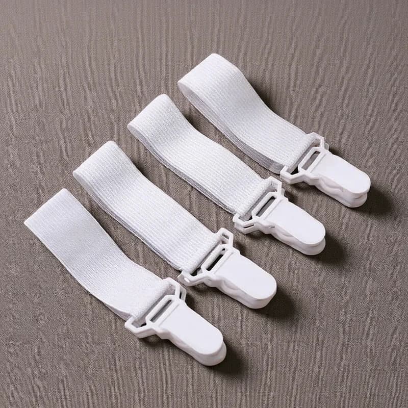 4/8/12/24 Pezzi Fermagli Elastici Premium per Lenzuola, Fissaggi Antiscivolo per Lenzuola con Angoli, Clip per Coprimaterasso