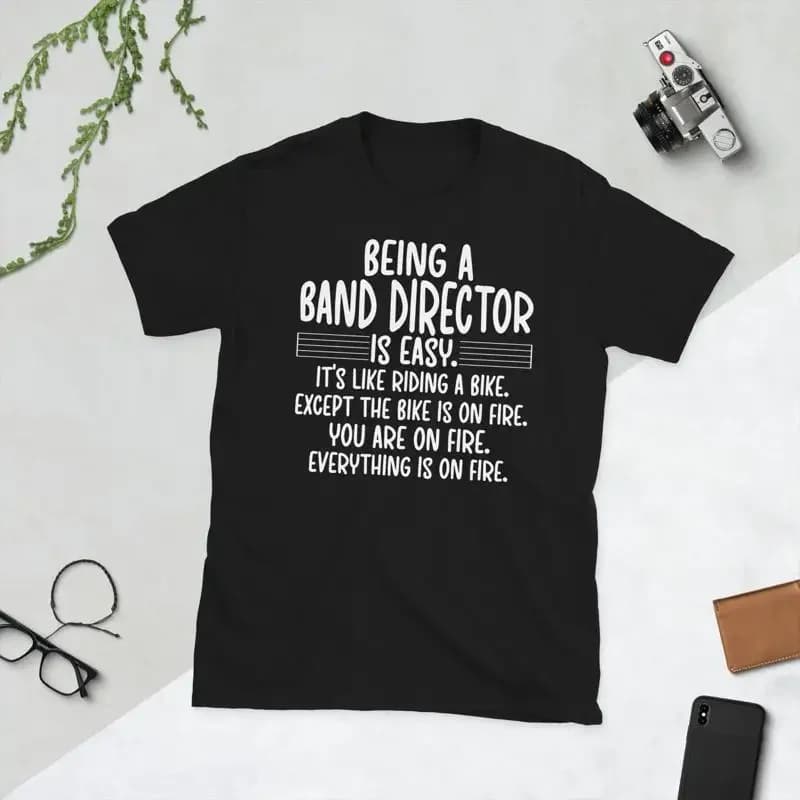 T-shirt da golf per apprezzamento del direttore della banda marcia, abiti firmati da uomo in stile coreano