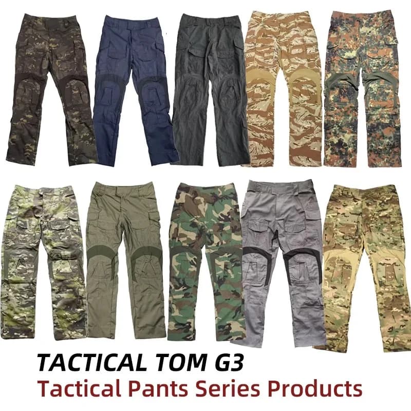 Rongkun Tactical Outdoor Sports Hunting Hiking Wilderness Survival Wear-resistant and Scratch Resistant G3 Combat Work Pants