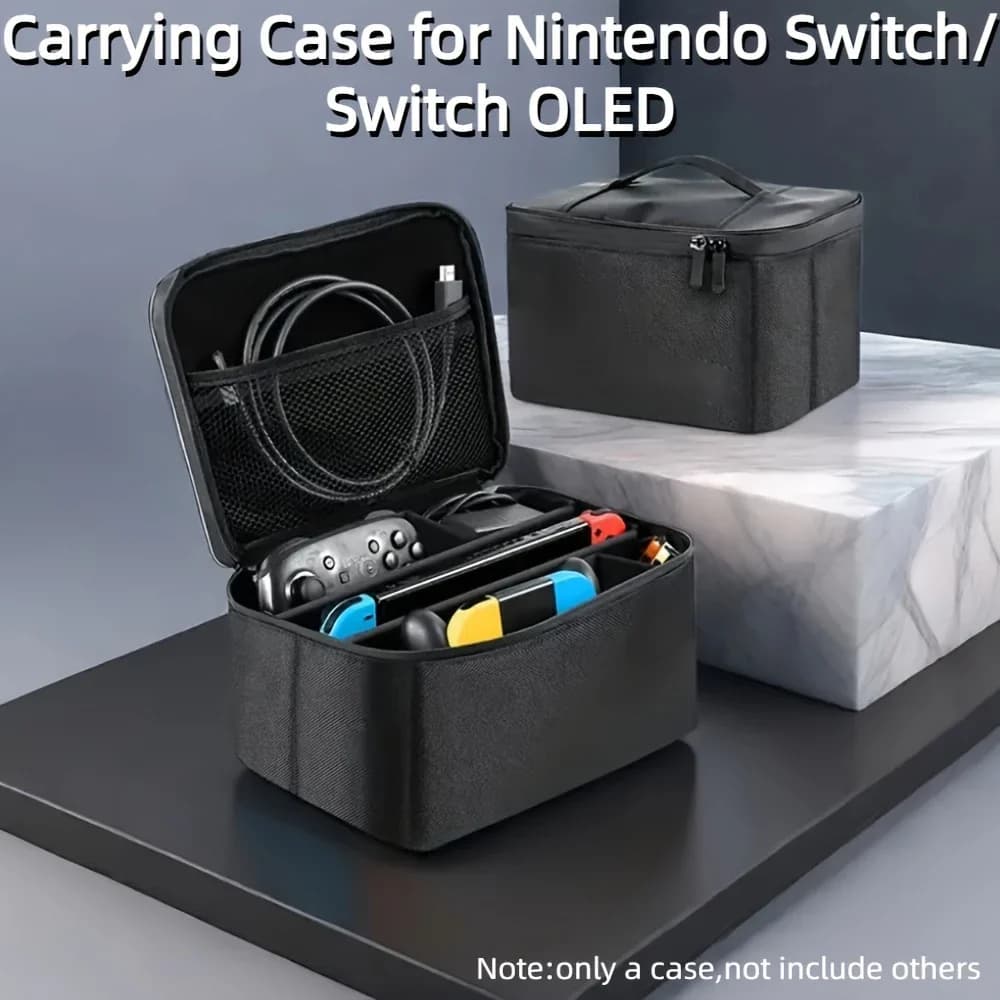 Adatto per borsa da viaggio Switch OLED / Lite, scatola protettiva per accessori host, custodia per interruttori portatile, scomparto staccabile