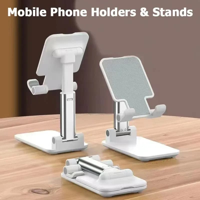 Supporto per telefono cellulare pieghevole Angolo e altezza regolabili con cuscinetto in silicone Adatto per tablet desktop Supporto per telefono portatile Ipad