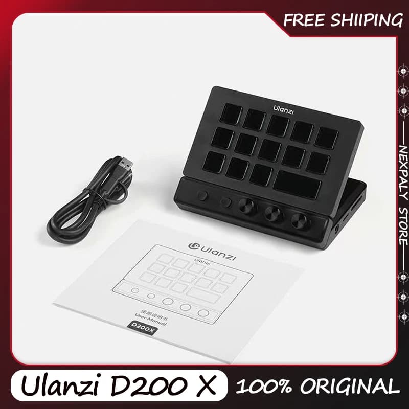 Ulanzi D200 X Stream Deck Keyboard With 14 Lcd Keys Studio Controler For Video Editing Game Live Content Creation Studio Gift