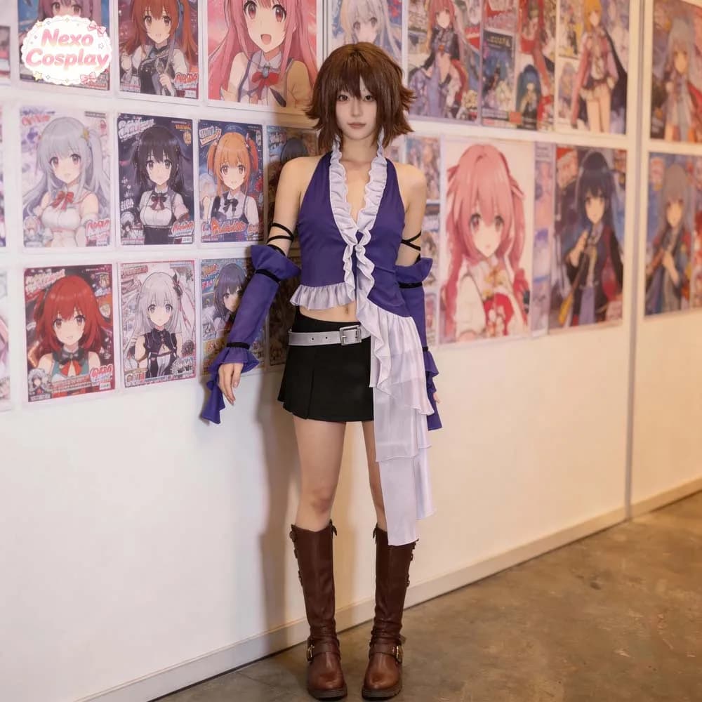 Final Fantasy Yun Game Suit Uniform Cosplay Costume Halloween Carnival Party Outfit NexoCosplay