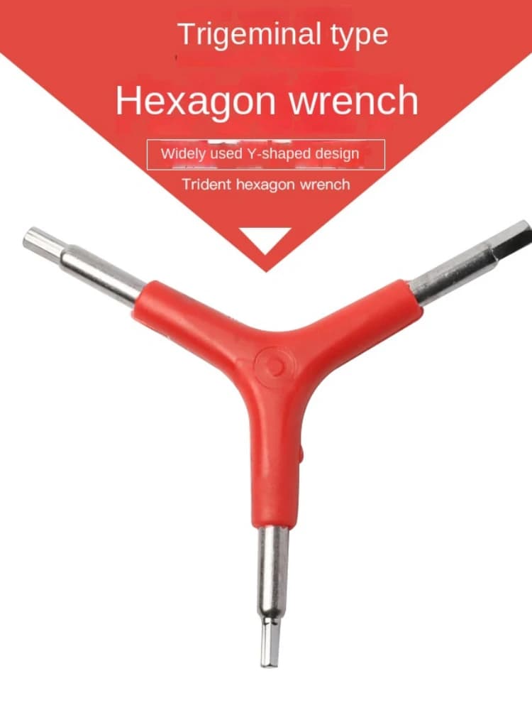 Internal hexagonal wrench 3-way Y-shaped inner hexagonal wrench 4/5/6mm for outdoor camping Cycling Mountain Bike repair tool for bicycle maintenance
