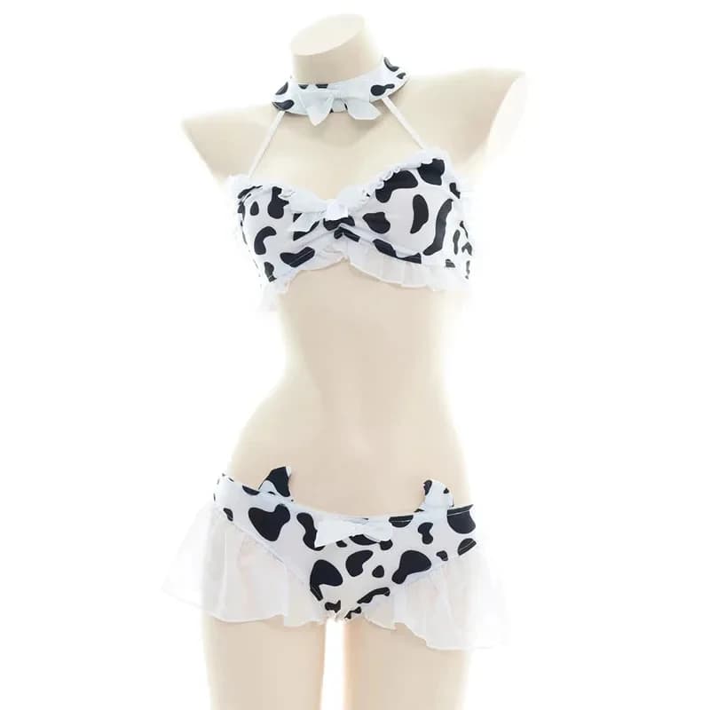 Costume di Halloween 2026 Nuova Serie AniLV Cow Costume da Bagno Intero Bikini Uniforme da Cameriera Estiva da Spiaggia Kawaii G ★ Lucky Cosplay