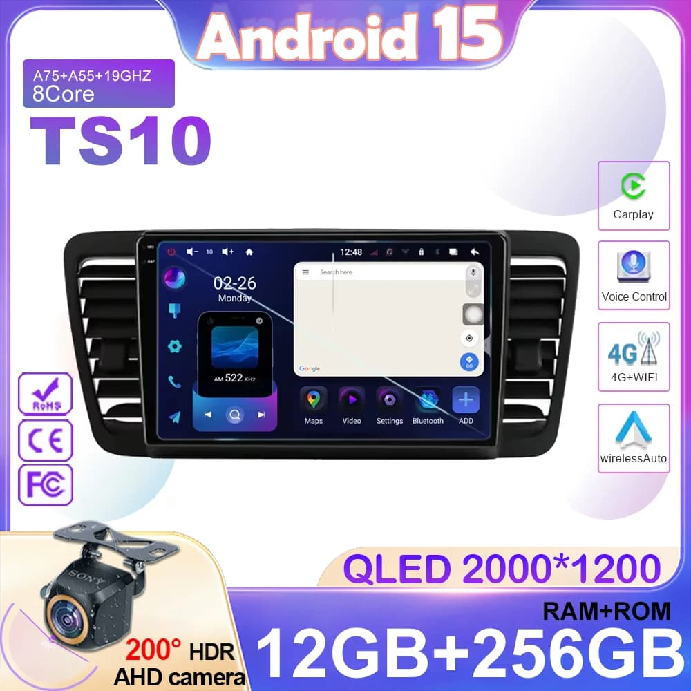 Lettore Multimediale Android Per Subaru Outback 3 Legacy 4 2004 2005 2007 2008 2009 Autoradio Video GPS Bluetooh HD Schermo Auto Troppo