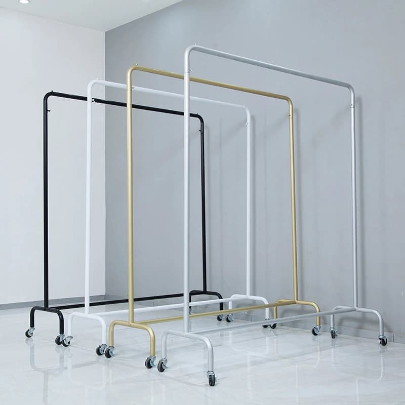 Metal Display Clothes Hanger Dresses Bathroom Kitchen Living Room Comfortable for hanging clothes