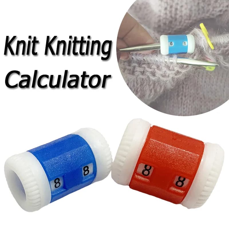 2/4pcs Knit Knitting Needles Row Counter Lines Number Calculator DIY Plastic Knitting Tool Accessories Craft Clothing Supplies