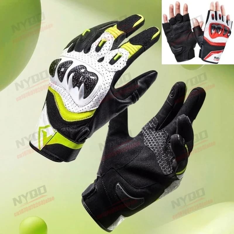 Motorcycle Riding Gloves Half Finger Full Finger Protective Gloves Comfortable and Breathable for Men and Women in Summer
