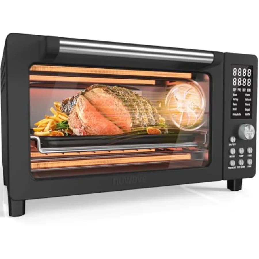 Bravo Pro Smart Air Fryer Forno Tostapane Combinato 10-in-1 da Banco con Tecnologia di Cottura Rapida e Uniforme 1800W 50-450