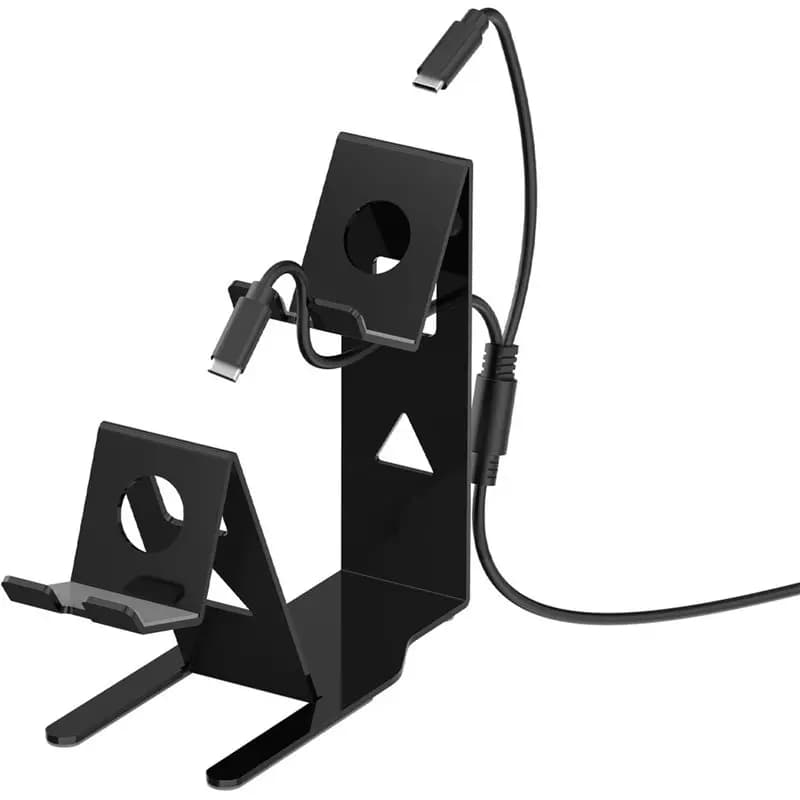 B03B-Dual Game Controller Stand Holder Gamepad Rack Space-Saving Desktop Stand For Switch/PS5/PS4/ Game Accessories