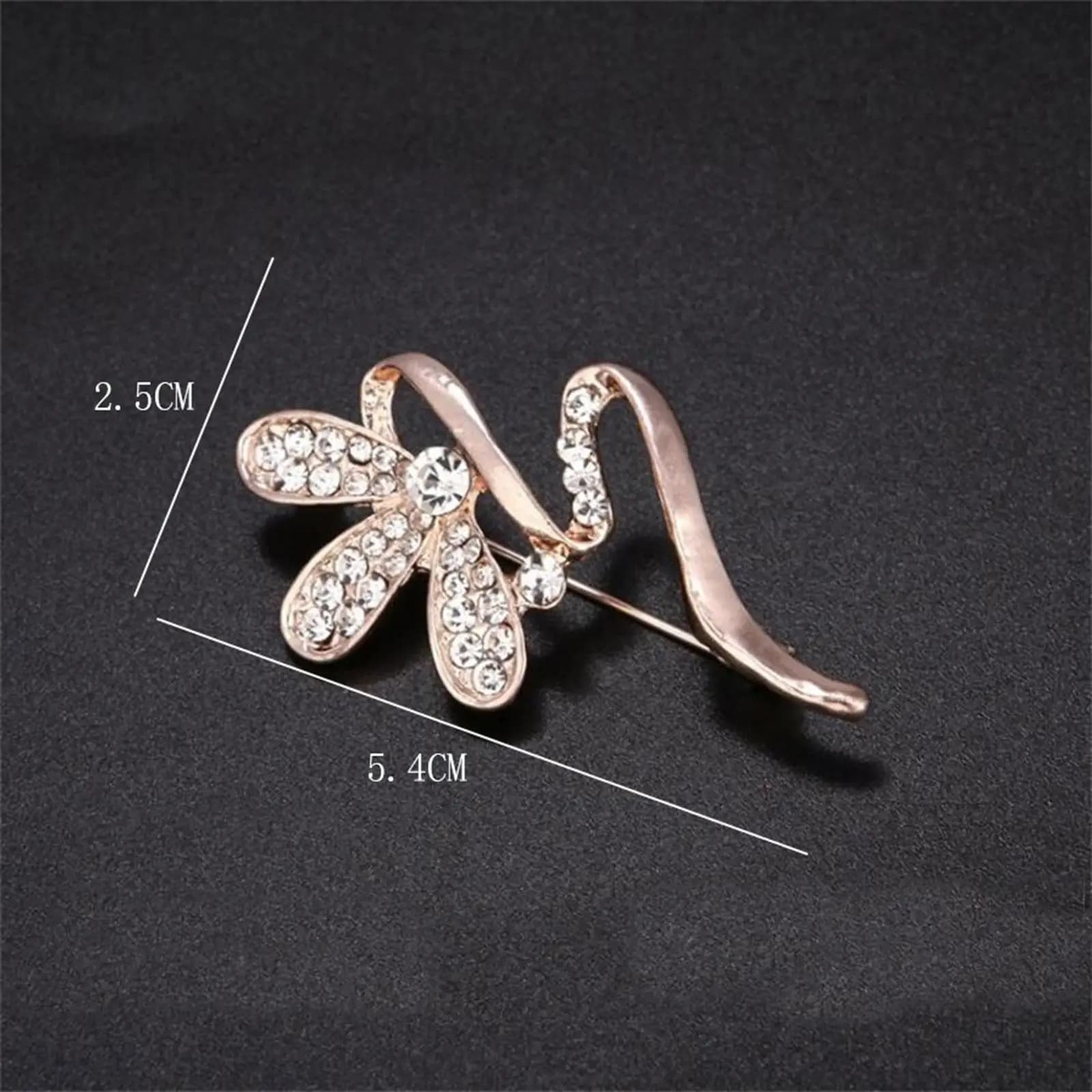 Spilla a Petalo con Strass, Spilla Decorativa Invernale per Abiti, Sciarpe, Zaini e Decorazioni per Vestiti