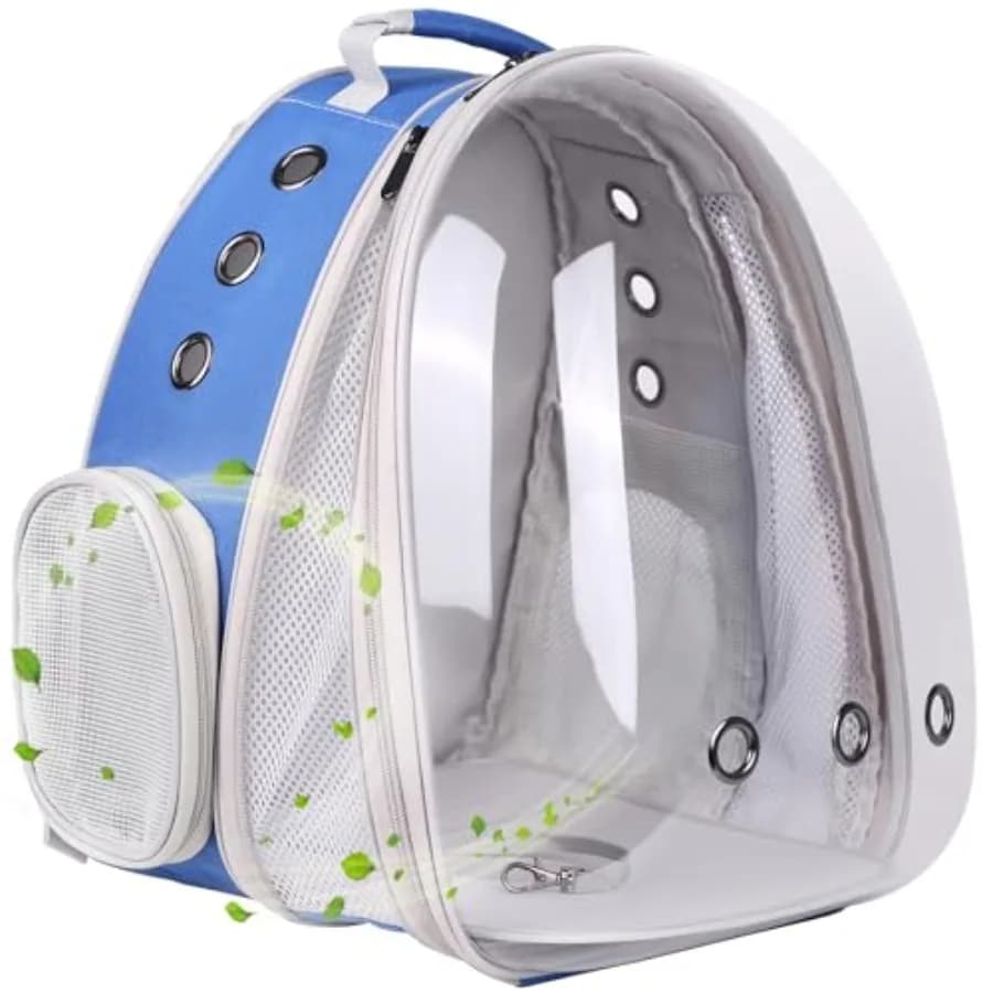 Zaino espandibile per gatti fino a 9 kg, con finestra a bolla a forma di capsula spaziale, per trasportare e spostare il tuo animale domestico.