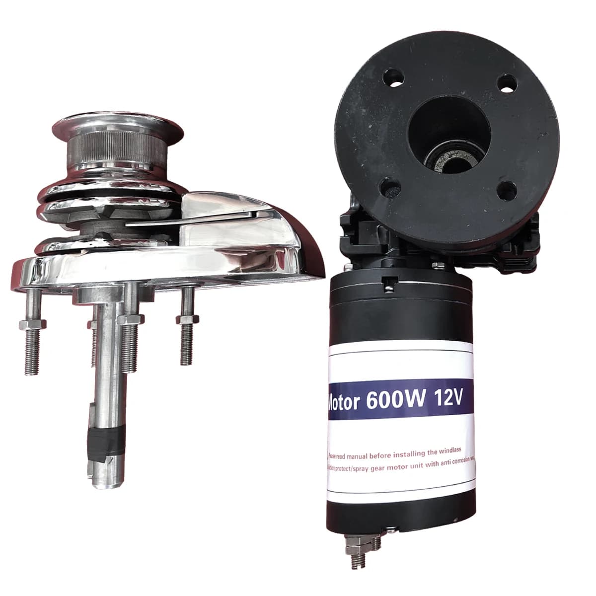 Anshun Marine Hardware Boat Anchor Windlass 600 Watt Motor 12V Vertical Anchor Winch for 6mm DIN766 Standard Anchor Chain