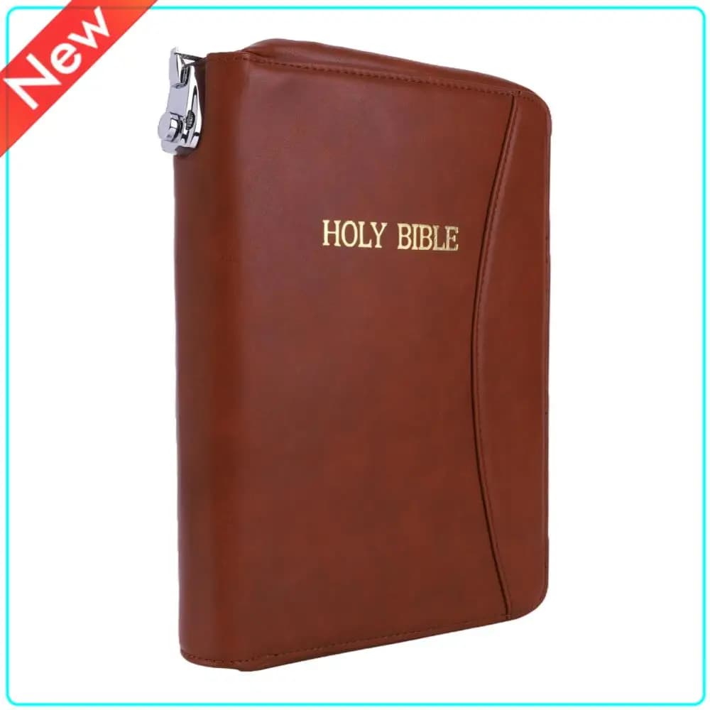 Blockable Soft Case for Guns, Hidden Rhinestone, Leather Bags for Firearms (Screw Bible), for Guns 9mm Glock 42 43, Case for Arms