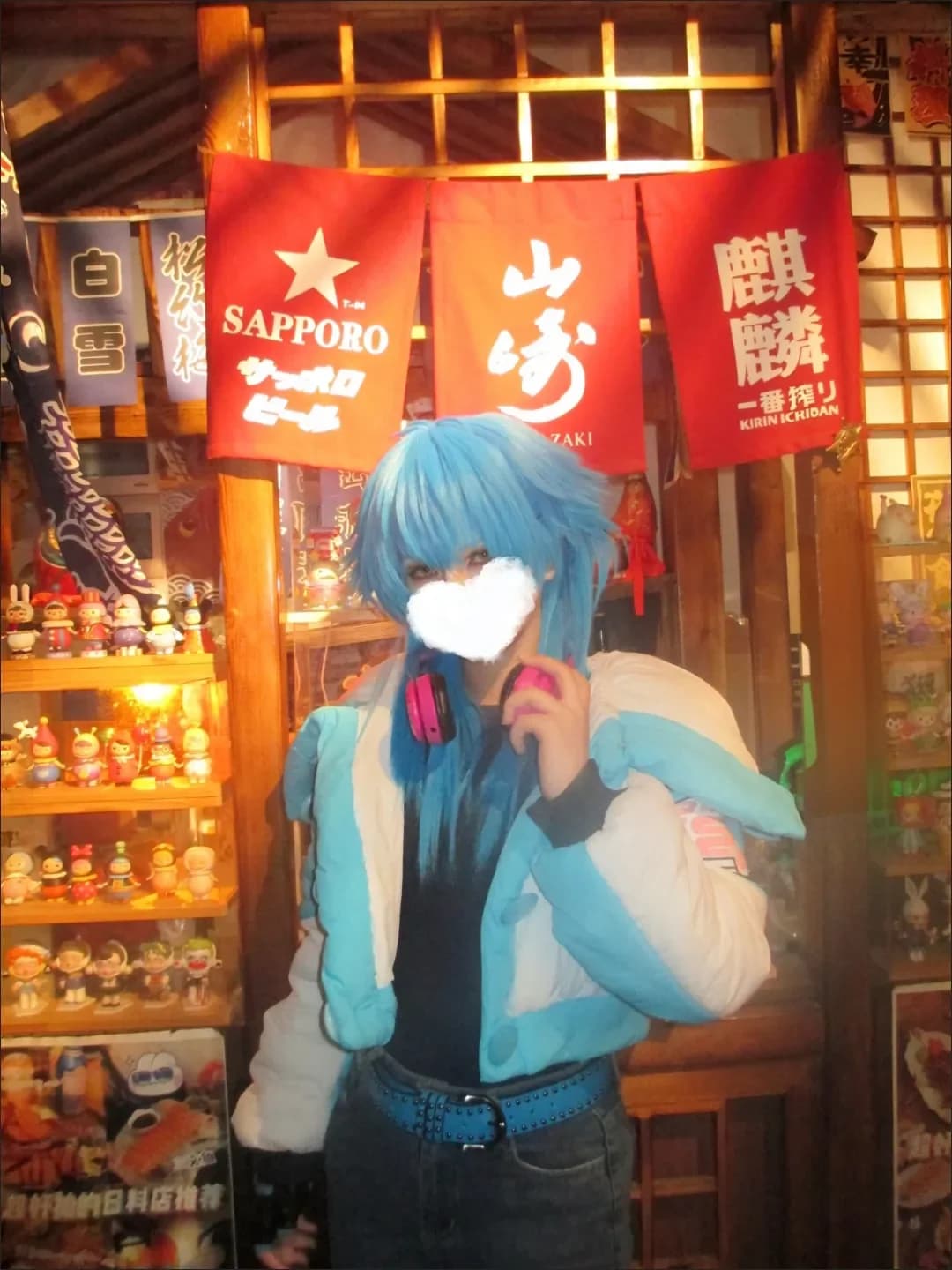 Anime DRAMAtical Murder DMMD Seragaki Aoba Cosplay Costumes Puffer Jacket Short Hooded Winter Coat for Women Men Halloween Suit