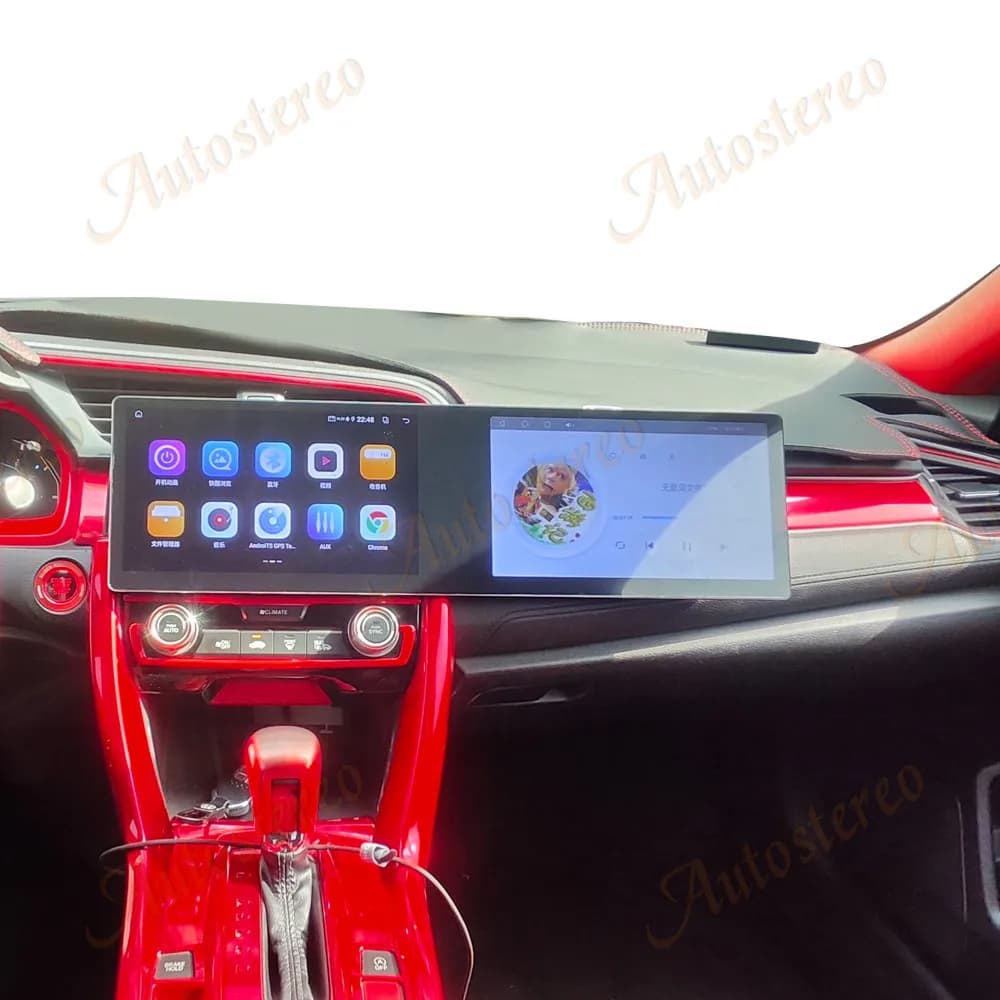 Autoradio 11.5 Pollici Carplay Per Honda Civic 2014-2021 Android 14 Navigazione GPS Per Auto HD Smart Grande Schermo Lettore Multimediale