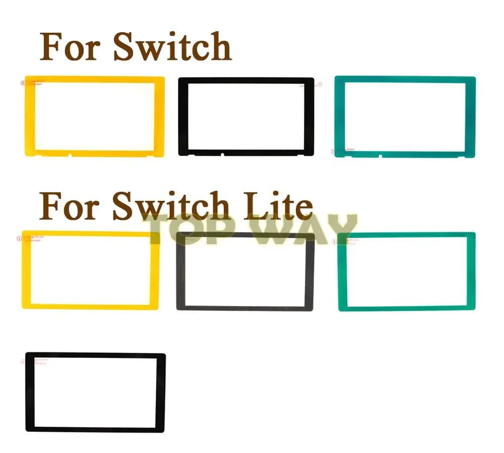 Pellicola protettiva in vetro temperato con bordo curvo a colori 1PC per Nintendo Switch protezione dello schermo a copertura totale per Console NS Switch Lite