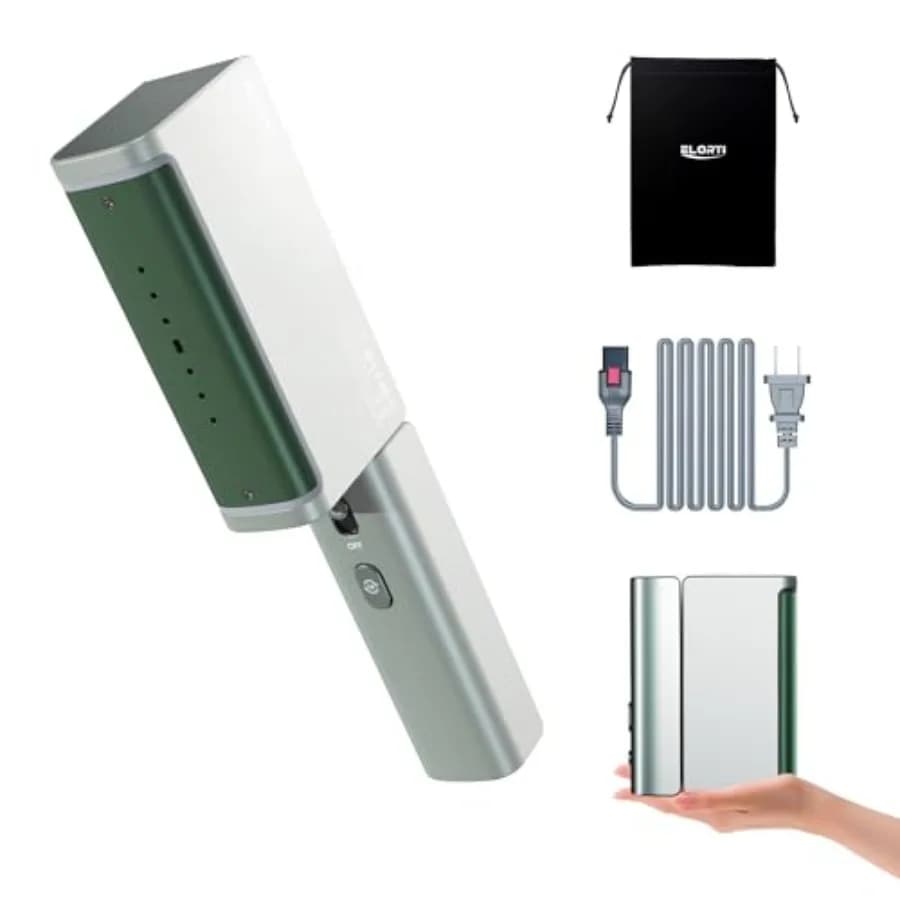 Mini vaporiera da viaggio portatile a doppia tensione da 1200 W per vestiti con riscaldamento rapido in 15 secondi Design pieghevole per presa di archiviazione compatta